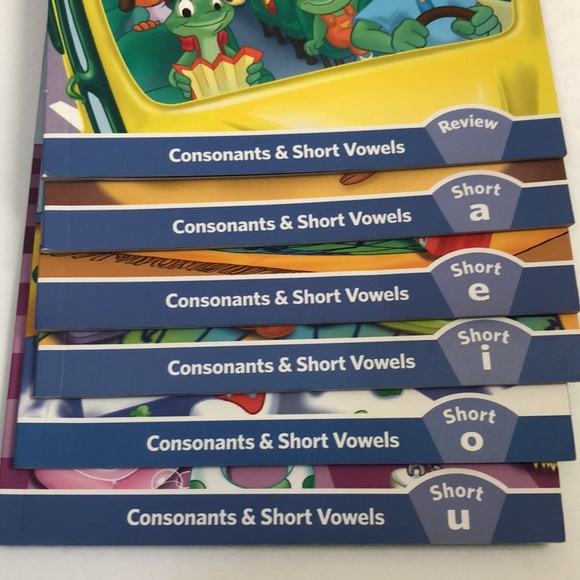 Leapfrog LeapReader Lot of 6 Consonants & Short Vowels - Picture 2 of 4